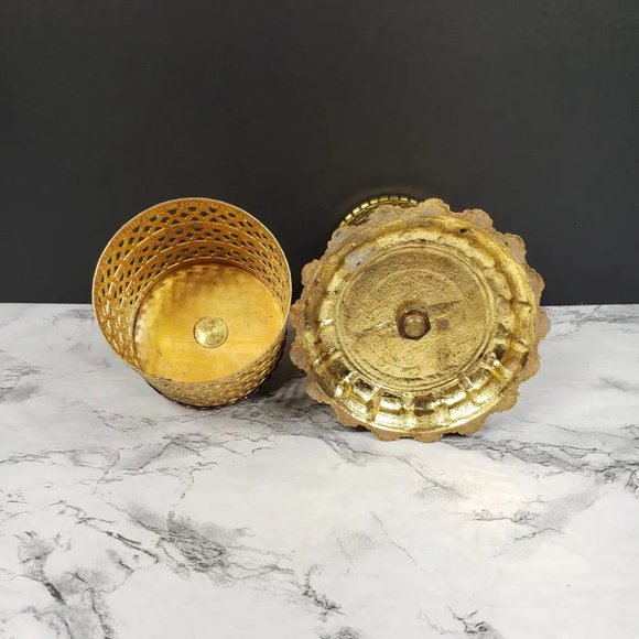 Hollywood Regency Vanity Hair Spray Can Holder Vintage - Picture 6 of 8